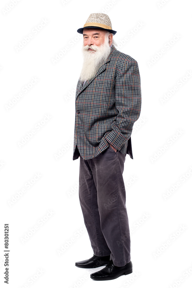 Handsome old man in suit Handsome old man in suit
