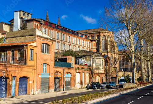 View of the Church of Gesu in Toulouse - France