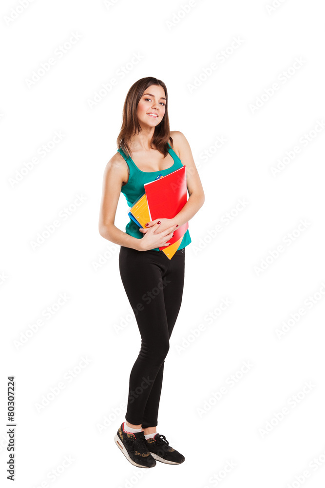 bright picture of happy and smiling teenage girl bright picture of happy and smiling teenage girl