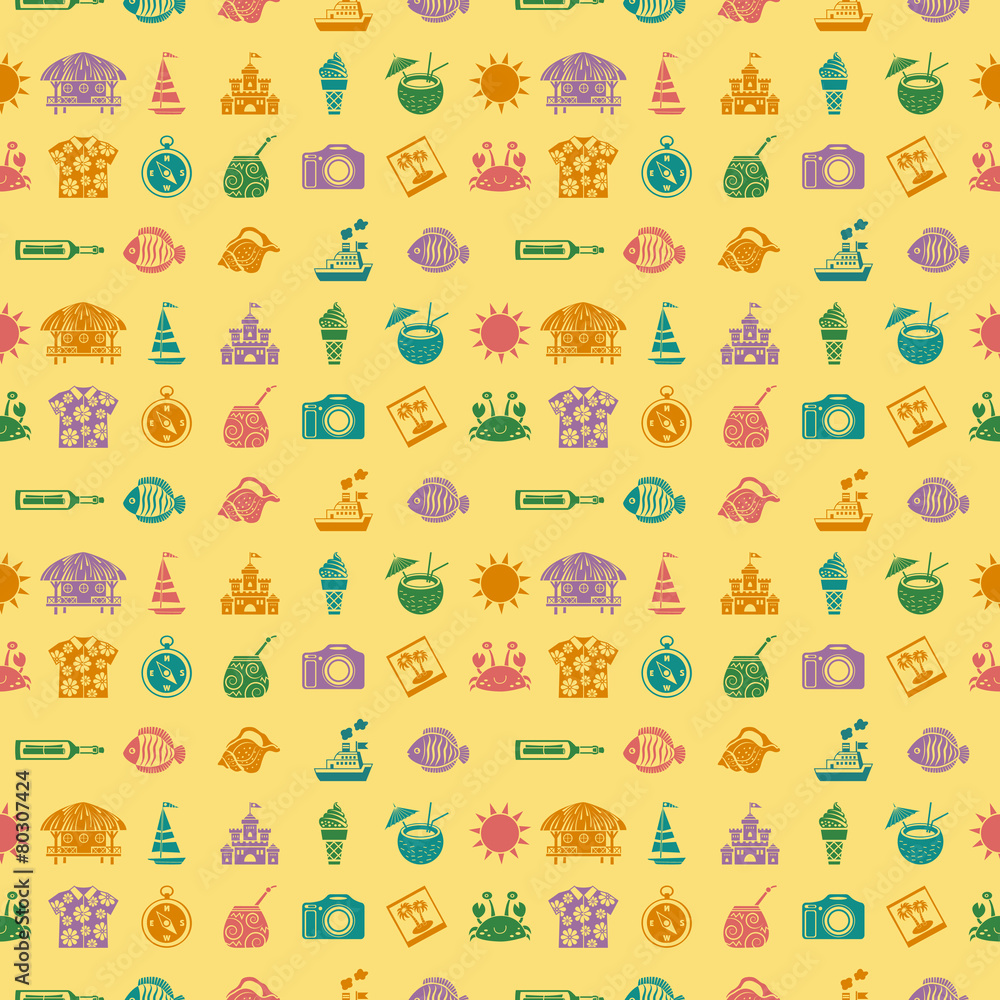 Seamless travel background. Seamless travel background.