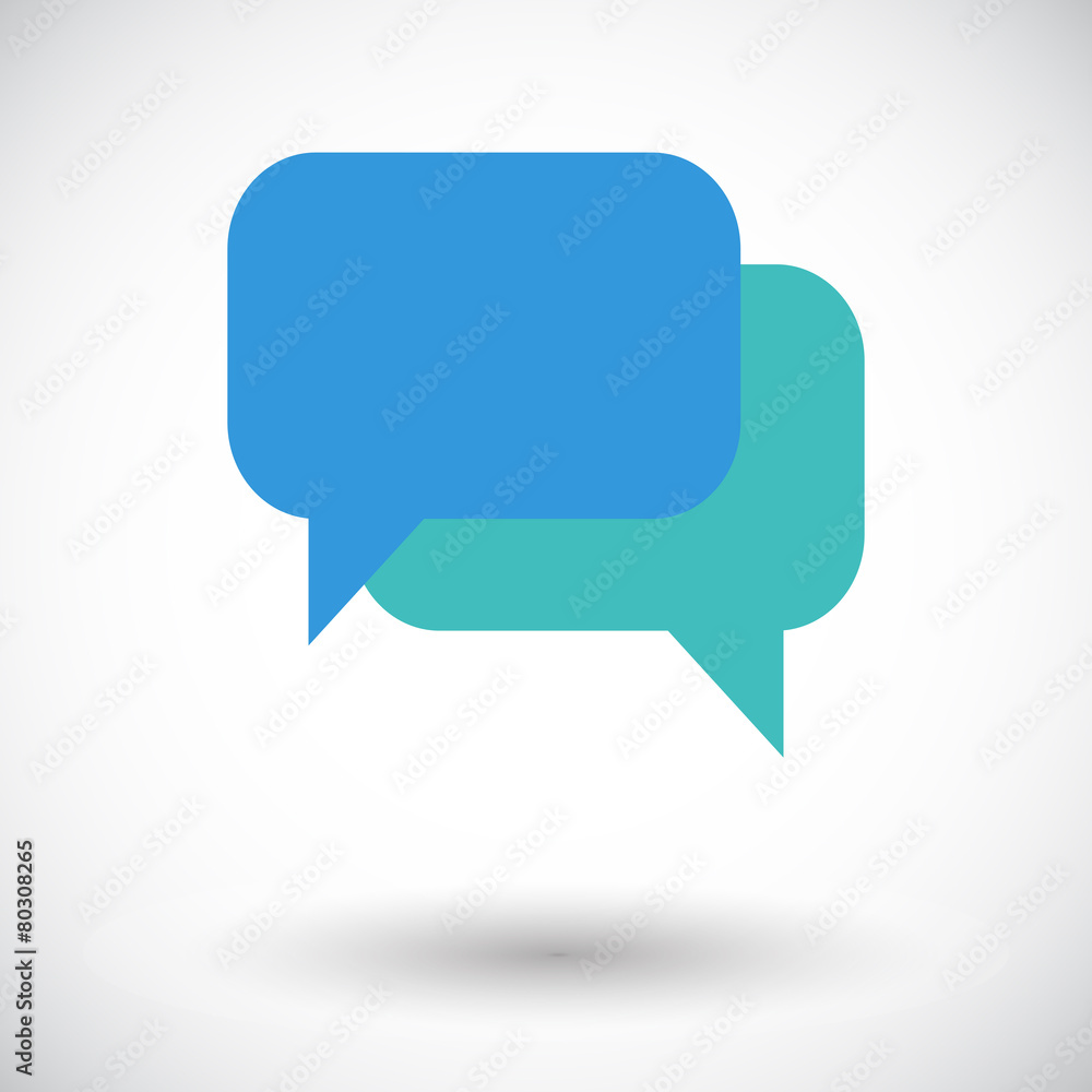 Chat flat icon. Chat flat icon.