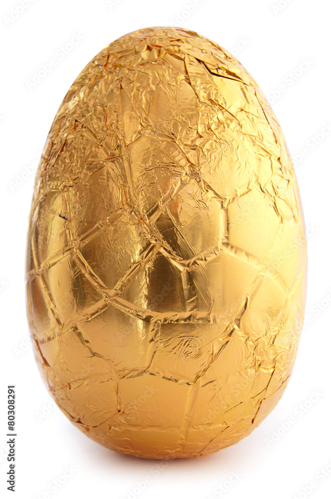 Naklejka premium Golden easter egg