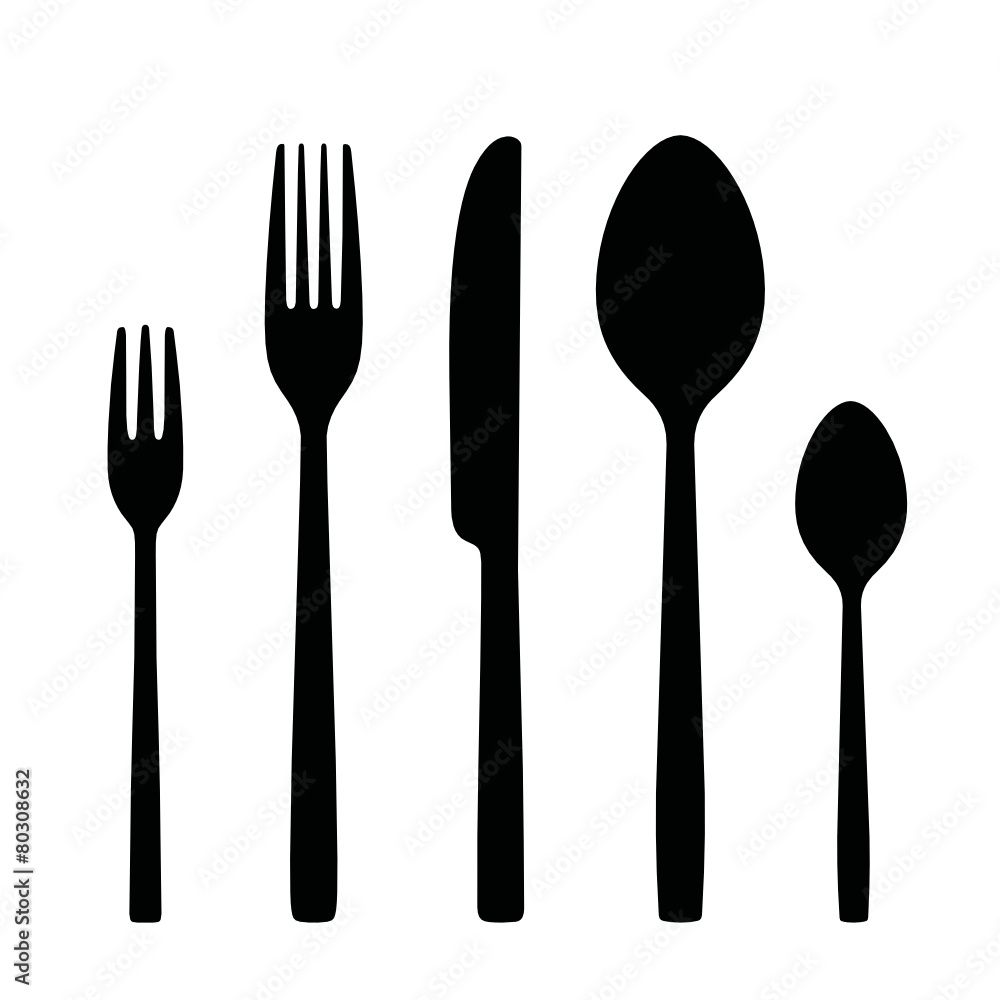Besteck Silhouetten Set Besteck Silhouetten Set
