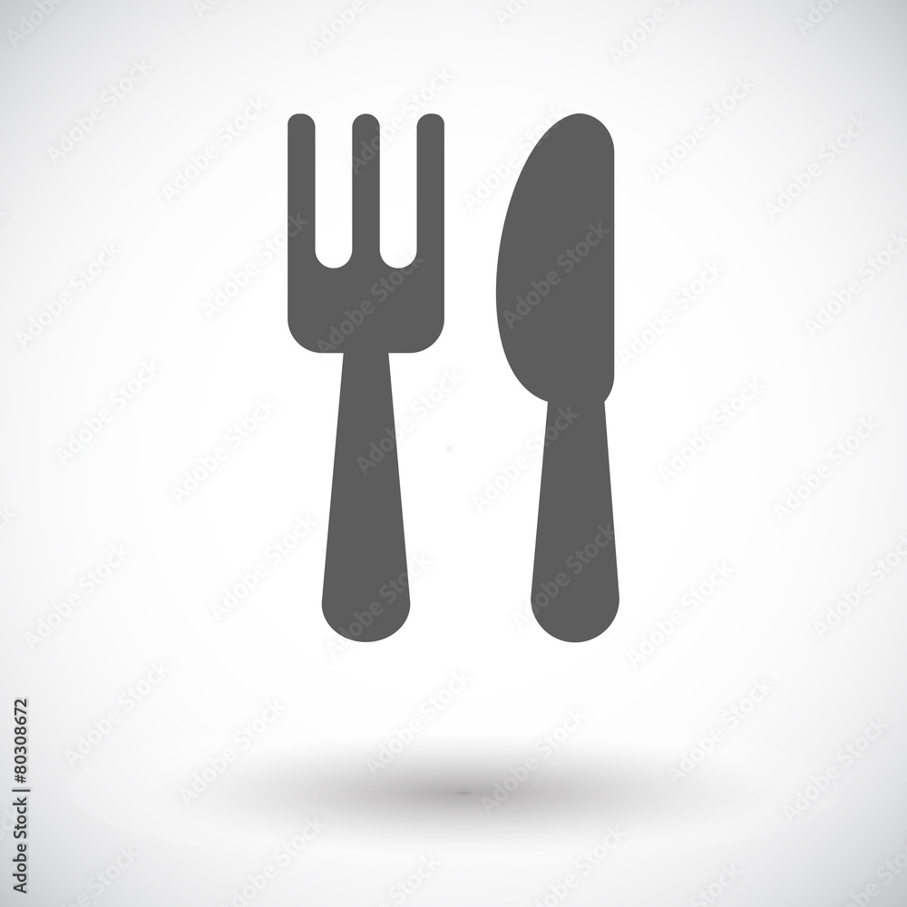 Cutlery single icon. Cutlery single icon.
