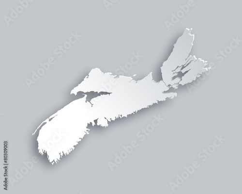 Karte von Nova Scotia