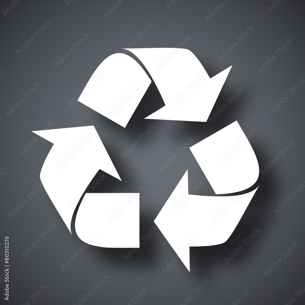 Vector recycle sign or icon Vector recycle sign or icon