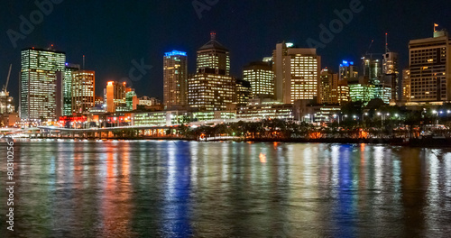 Brisbane, Australia, skyline at night