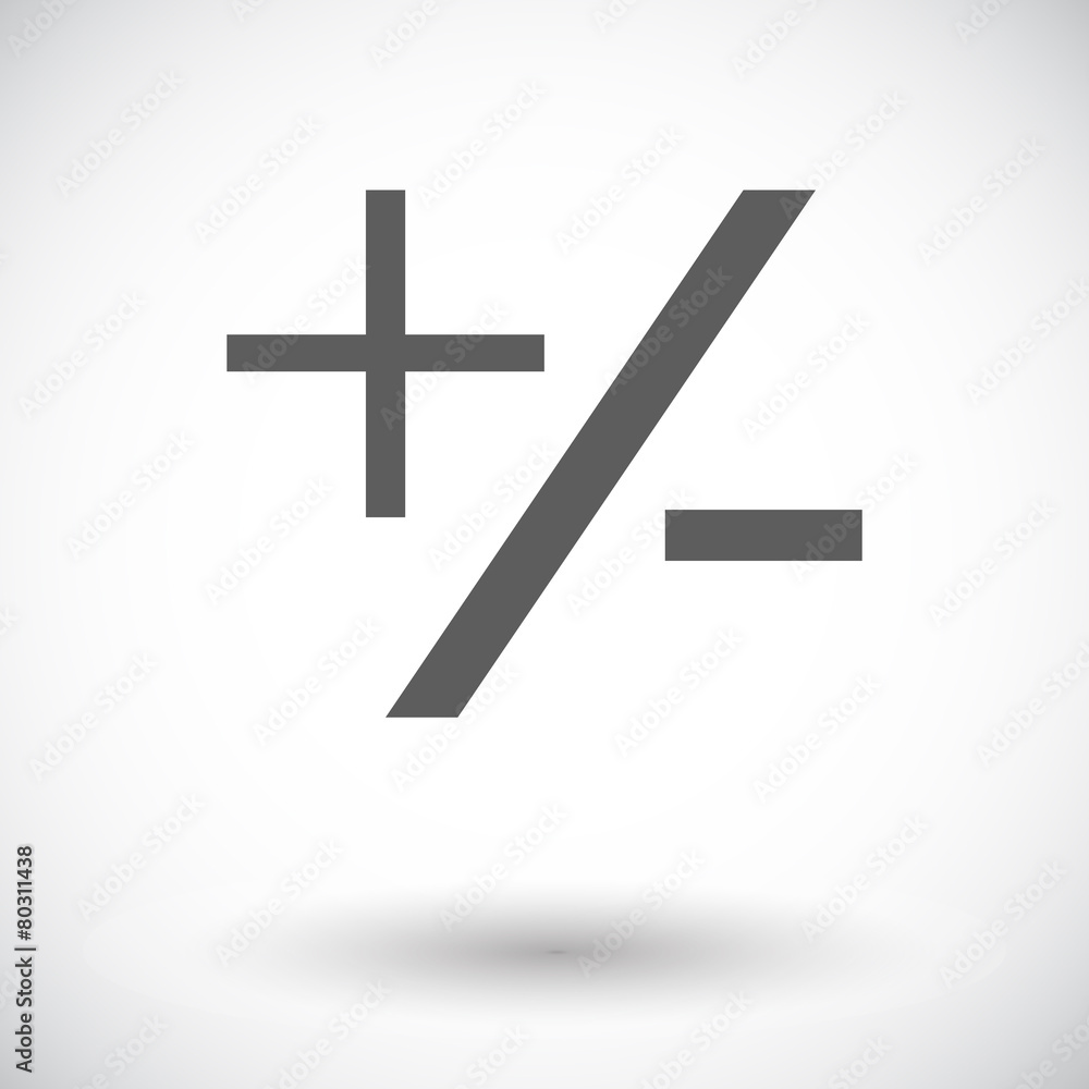 Obraz premium Plus minus icon.