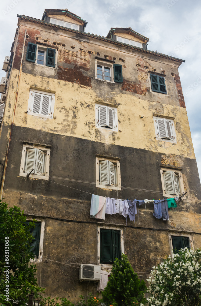 Fototapeta premium Old house (Corfu, Greece, 2014)