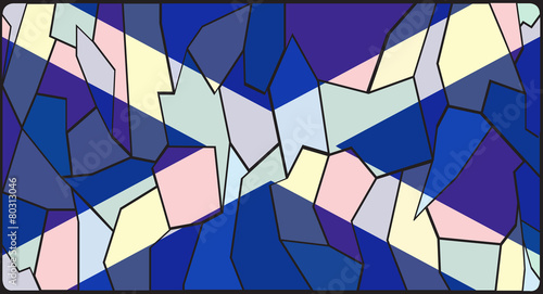 Scotland Flag Stained Glass Window