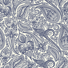 Fotobehang Paisley patronen Tijdloos paisley patroon decoratief  © Jallo
