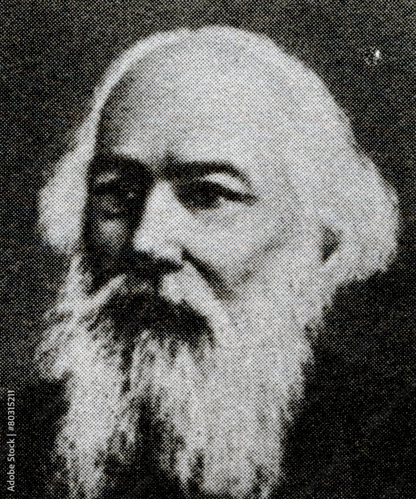 Illustrazione Stock Nikolay Beketov, Russian physical chemist and