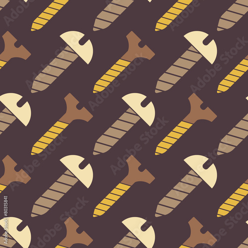 Seamless background with screws