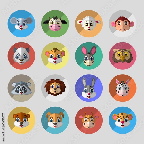 Animals icons set