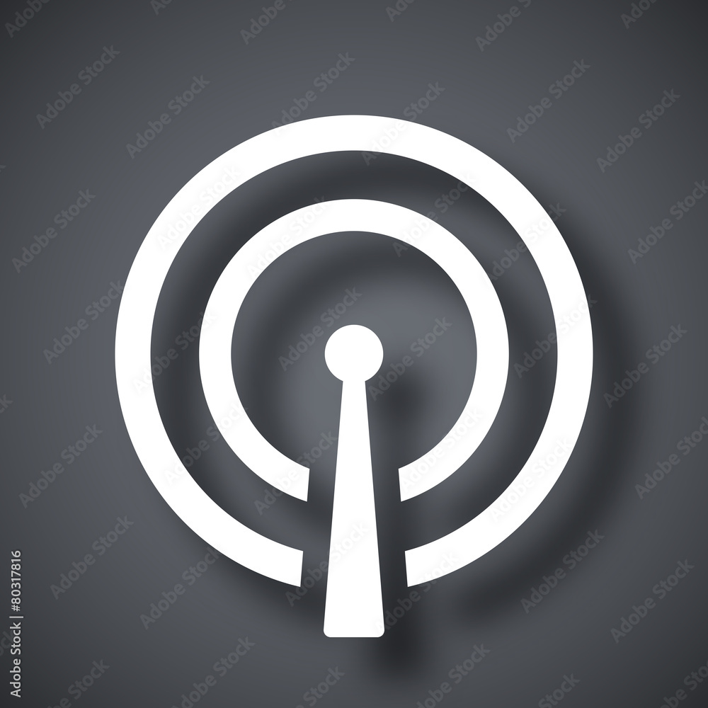 Vector broadcasting icon Vector broadcasting icon