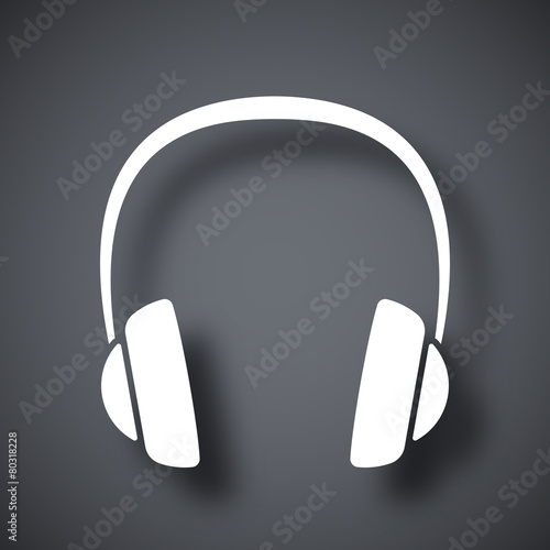 Vector headphones icon