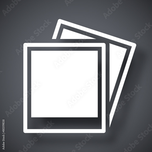 Vector photo cards icon
