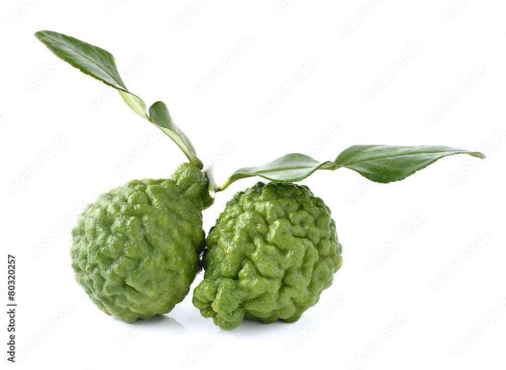 Fototapeta premium Bergamot isolated white background.