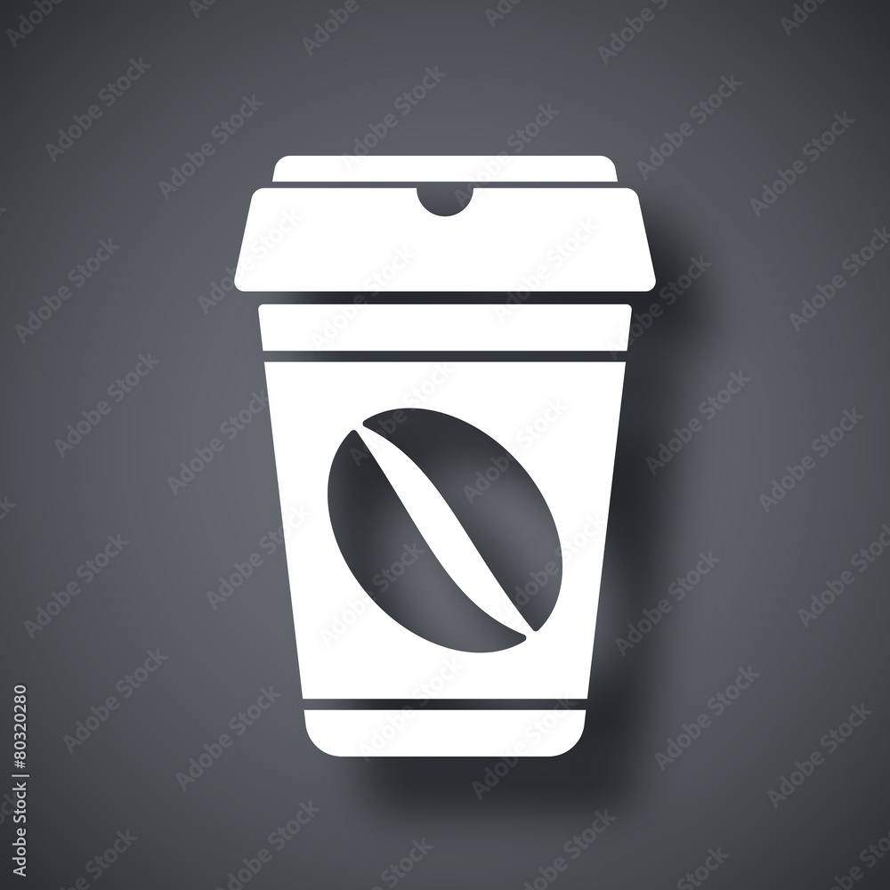 Coffee cup icon, vector Coffee cup icon, vector