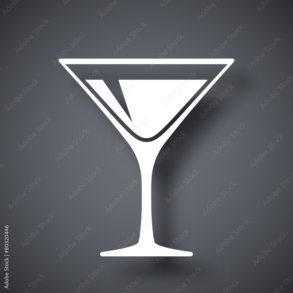 Martini glass icon, vector Martini glass icon, vector