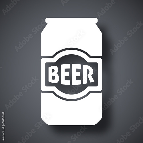Vector beer can icon