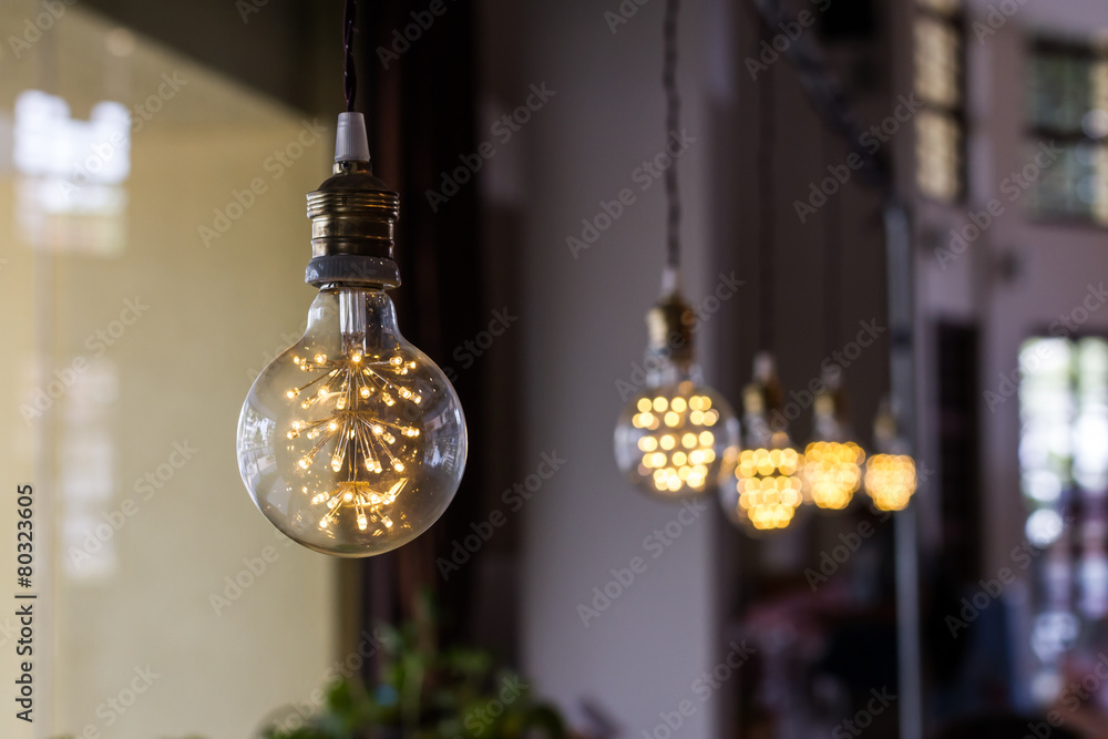 light bulbs decorated