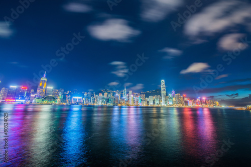Hong Kong - JULY 27  2014  Hong Kong skyline