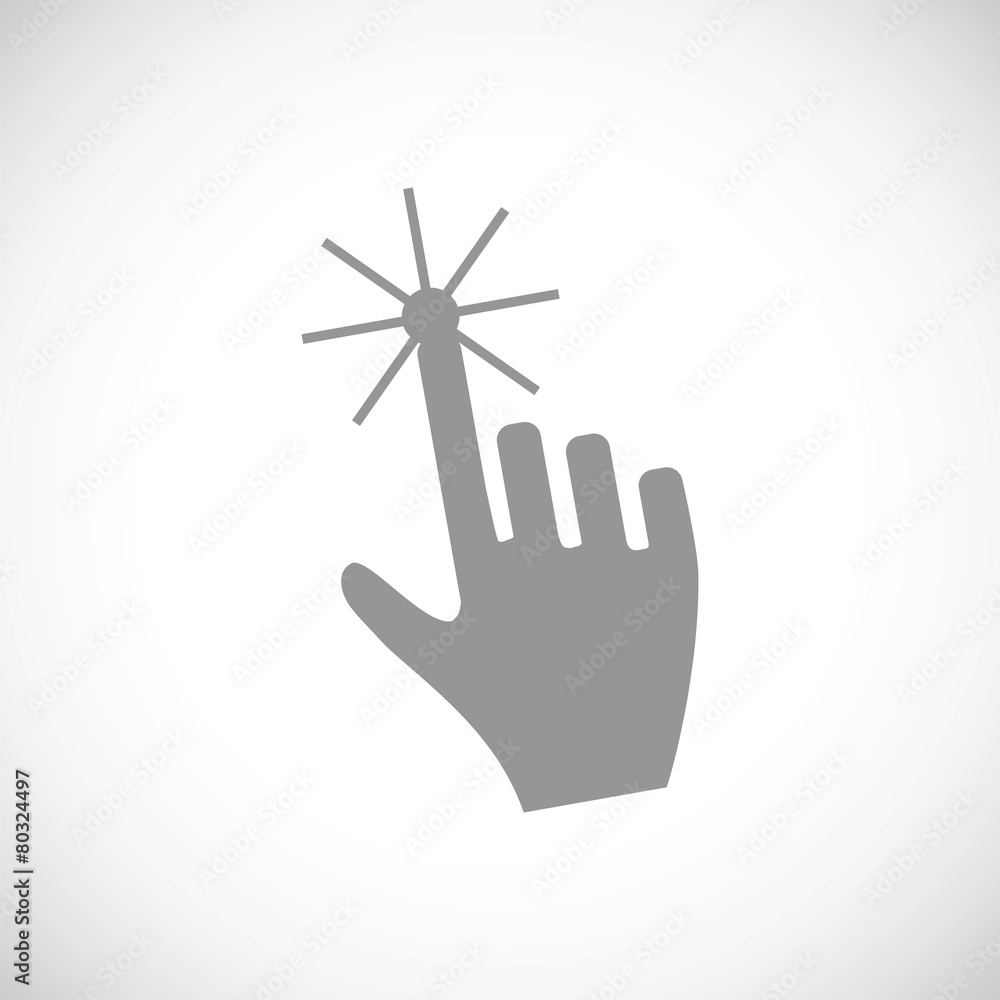 Fototapeta premium Click black icon
