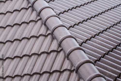 Brown tile roof