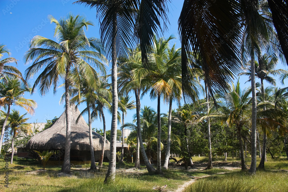 White beach on the island of Baru.