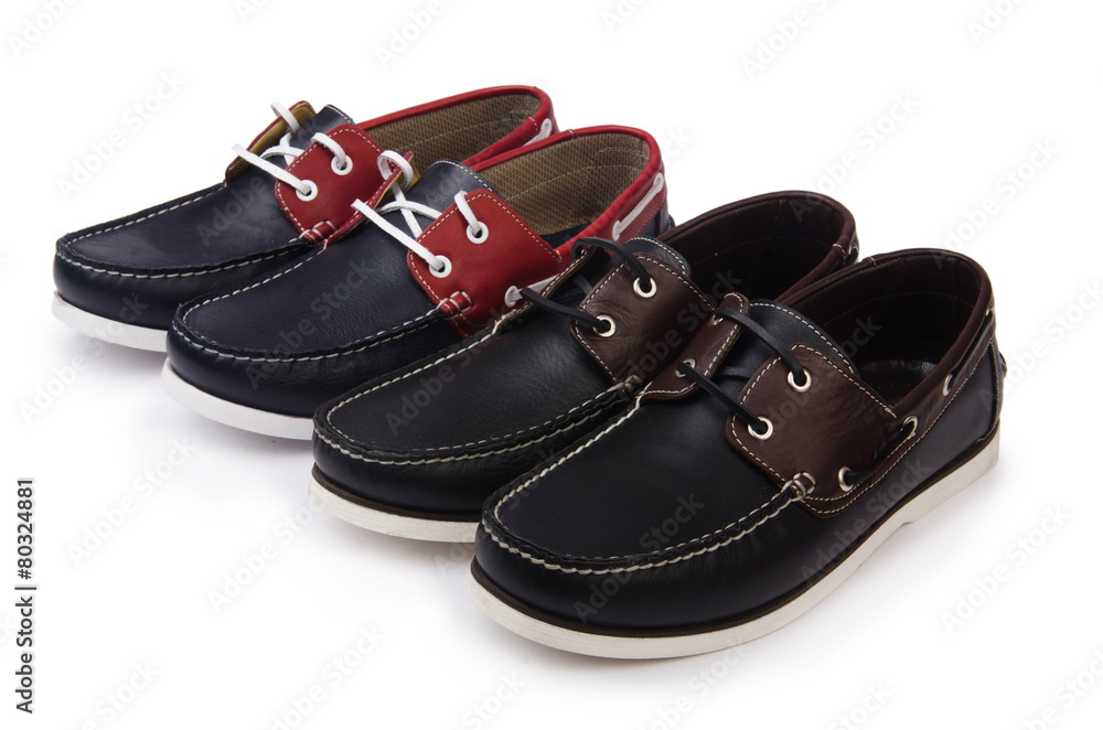 Male shoes isolated on white Male shoes isolated on white