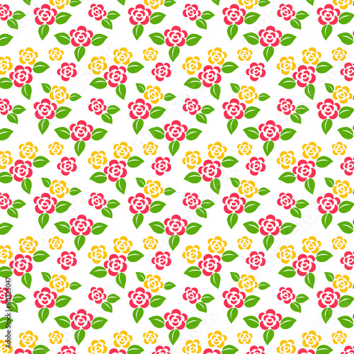 Vector floral background. Seamless pattern.