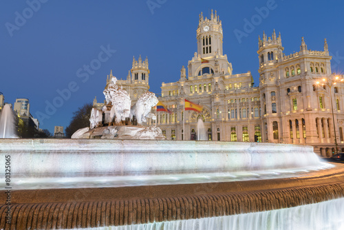 Cibeles Square of Madrid (Spain)