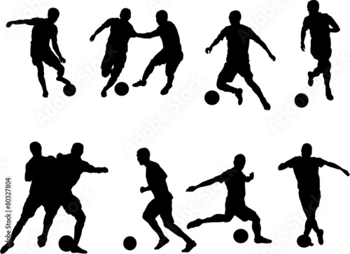 Soccer player silhouette