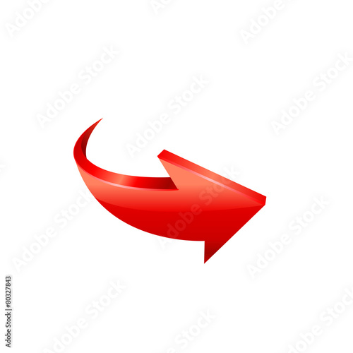 Red arrow vector