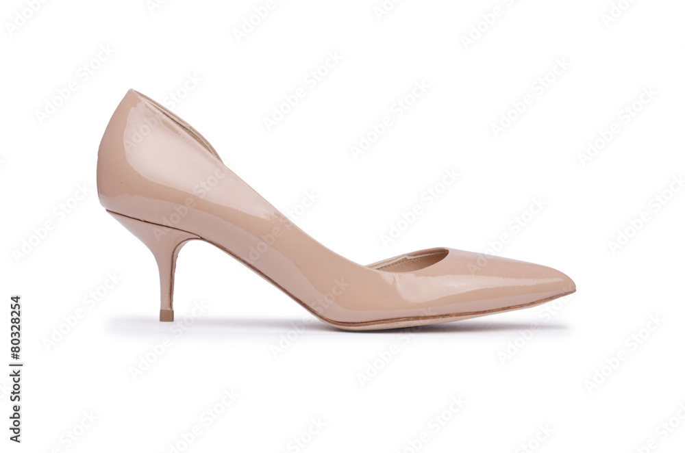 Woman shoes isolated on the white background Woman shoes isolated on the white background