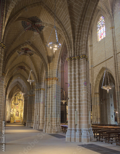 cathedral de santa maria la real in pamplona photo