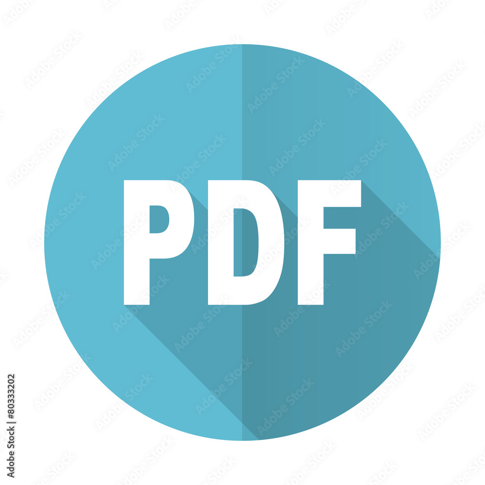 pdf blue flat icon pdf blue flat icon