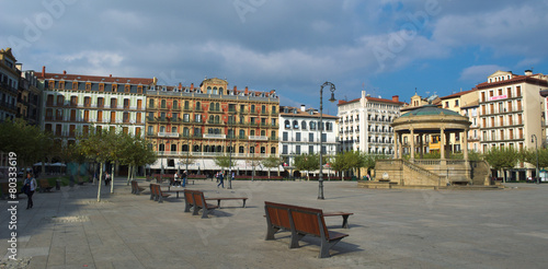 main square of pamplona - plaza del castillo photo