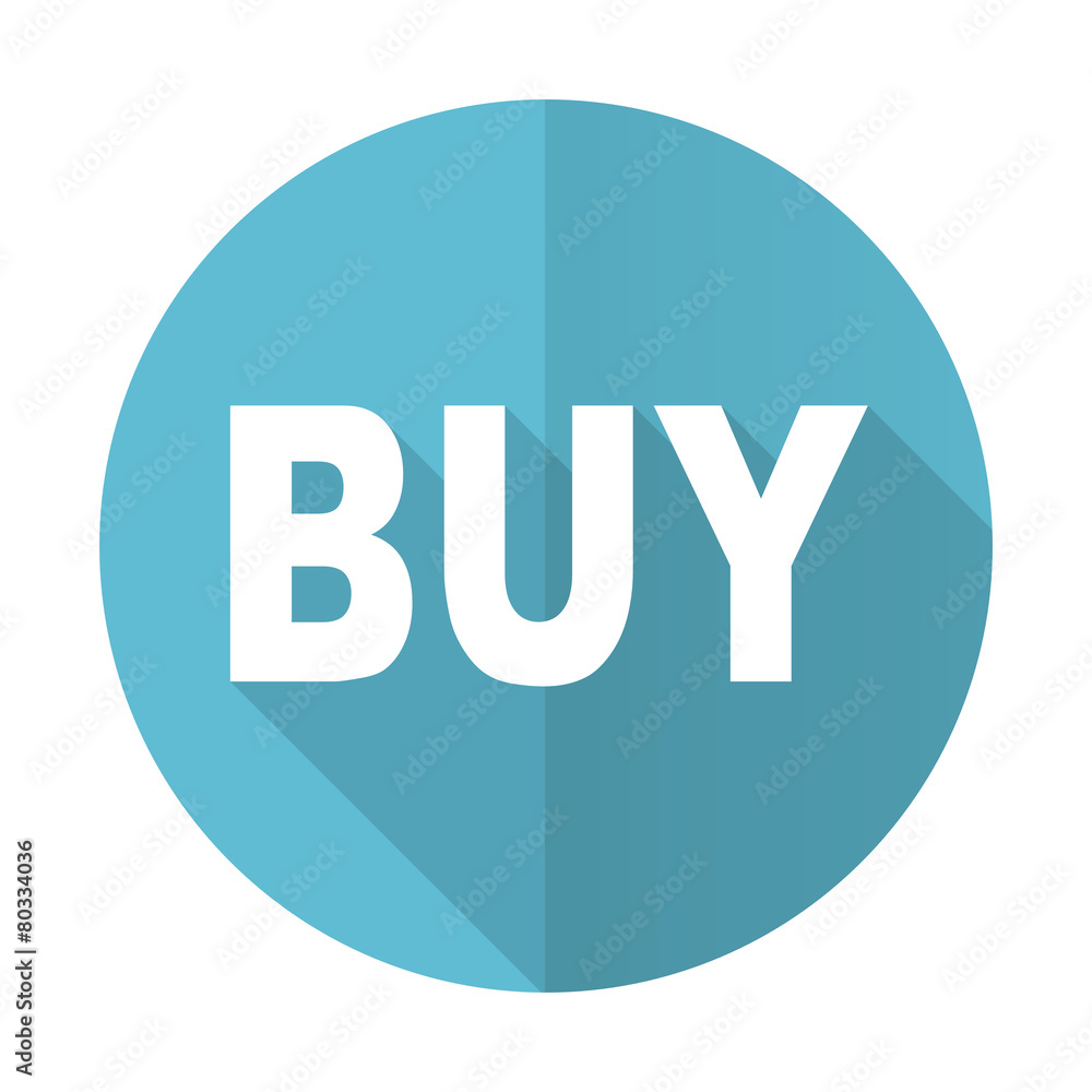 buy blue flat icon buy blue flat icon