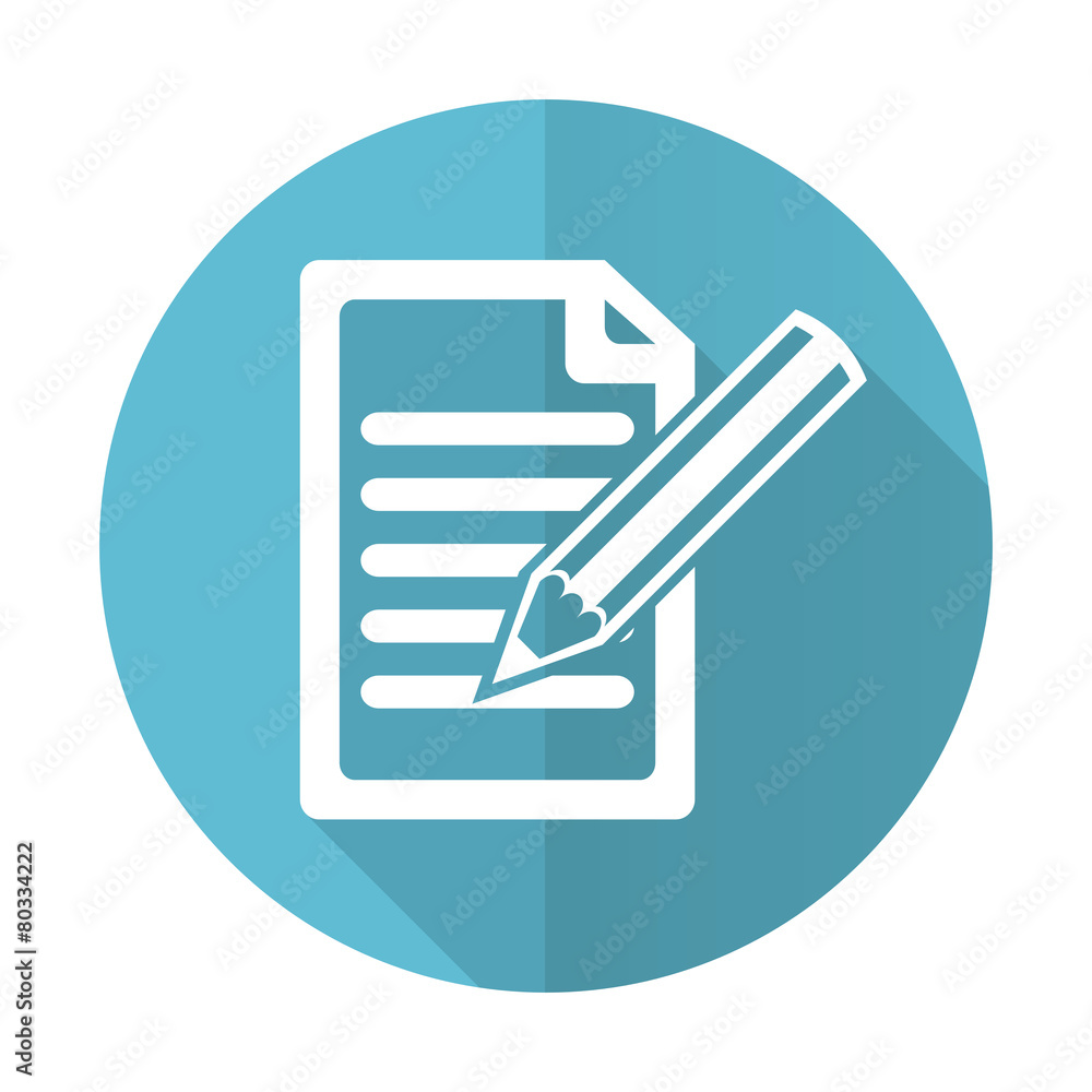 subscribe blue flat icon write sign subscribe blue flat icon write sign