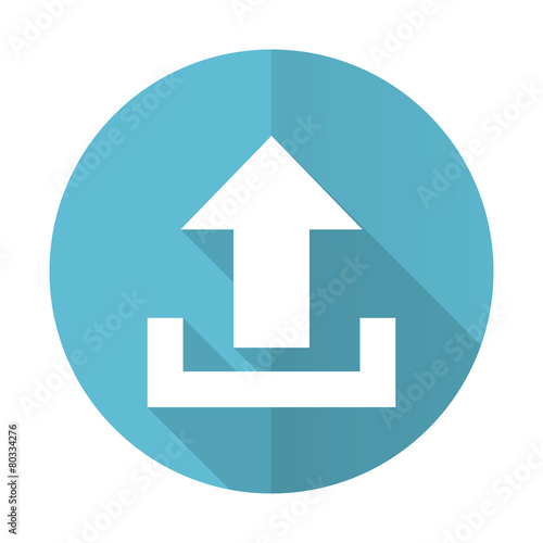 Free Download upload blue flat icon - GFXLoad