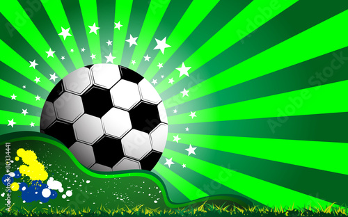 soccer and grass celebration concept background