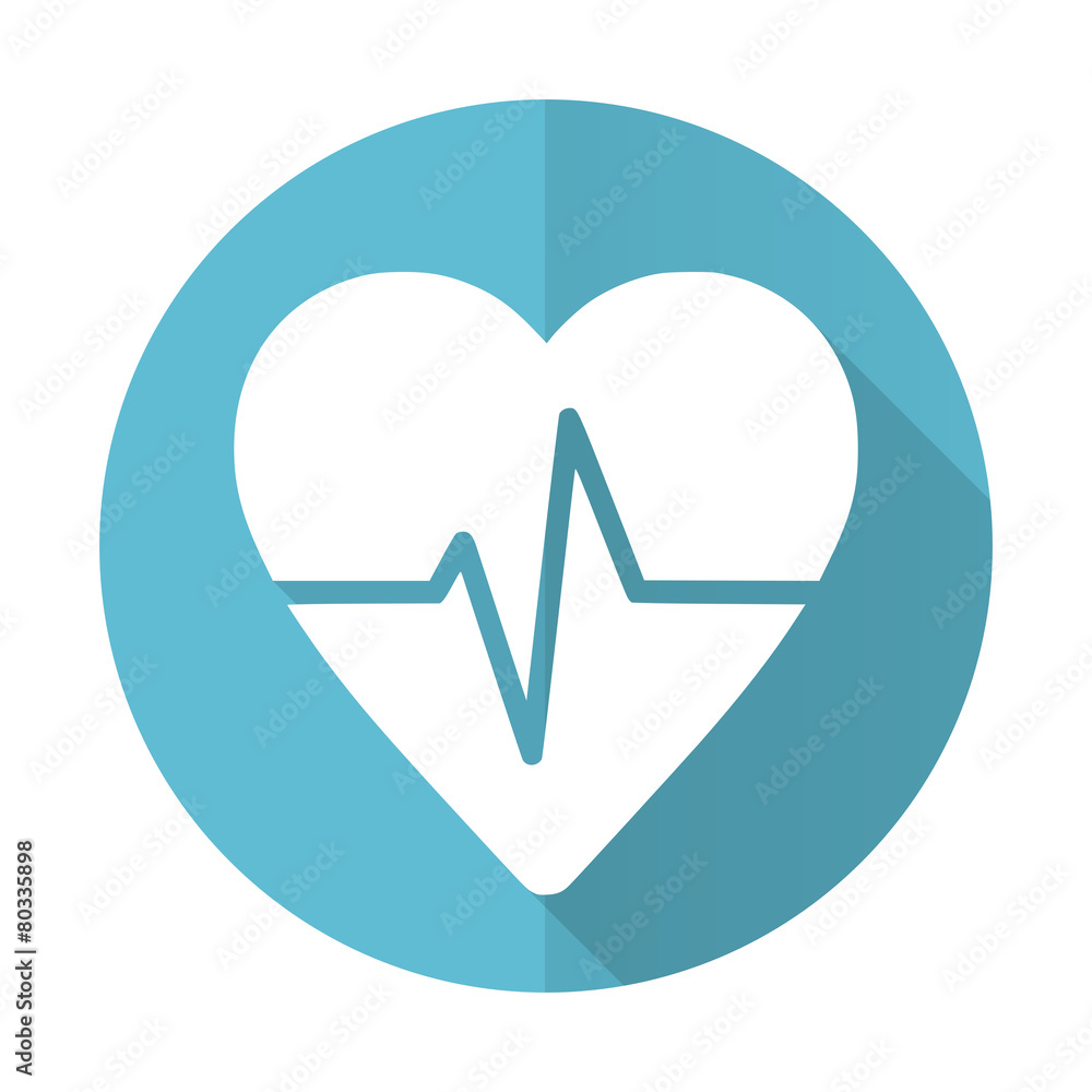 pulse blue flat icon heart rate sign pulse blue flat icon heart rate sign