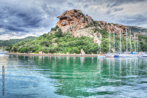 Poltu Quatu harbor in hdr photo