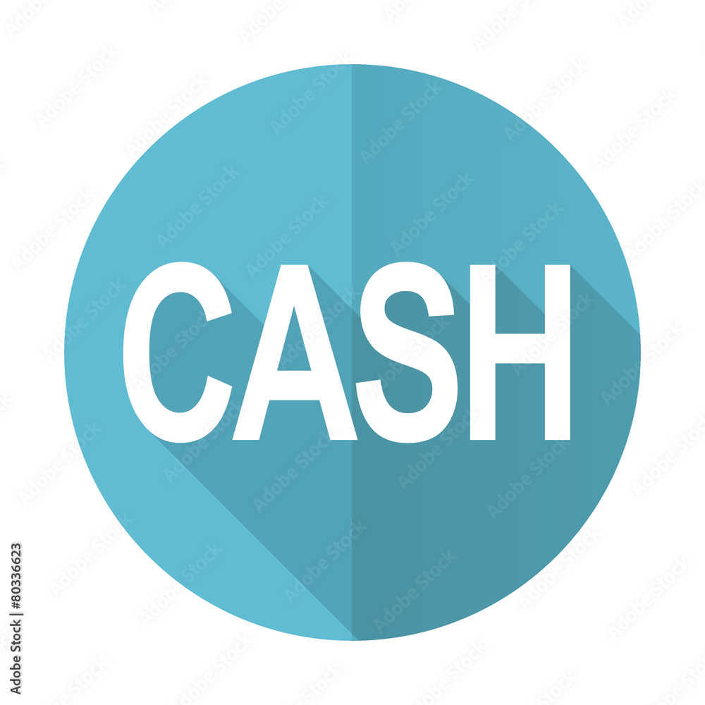 cash blue flat icon cash blue flat icon