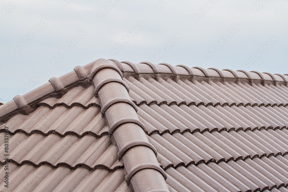 Brown tile roof