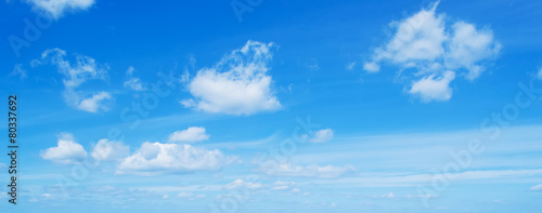 blue sky with soft clouds