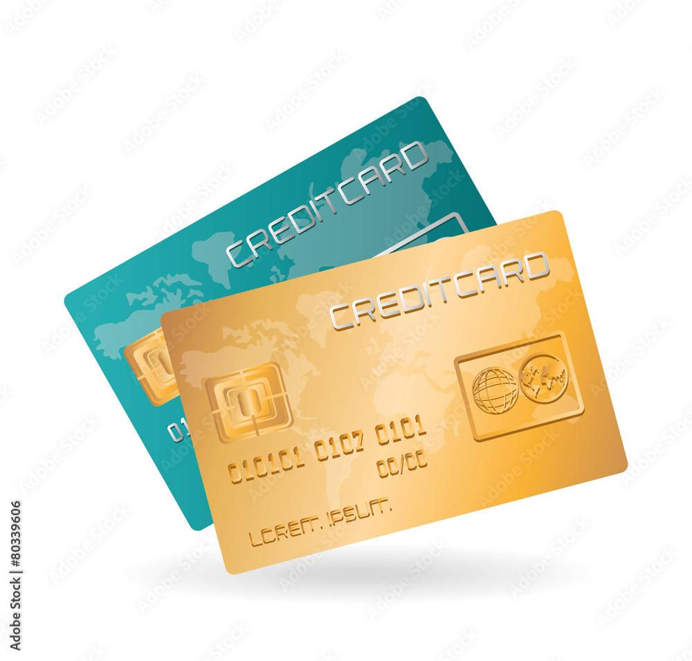 Credit Card Vector Design Illustration Credit Card Vector Design Illustration
