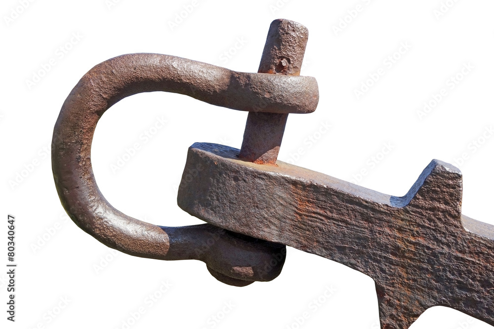 Obraz premium Old and abandoned anchor